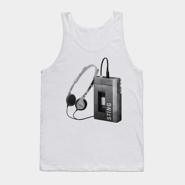 Walkman play Sting Song Tank Top by XRODOX XLOROX